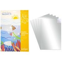Lot de 5 feuilles papier miroir adhésif - Image principale
