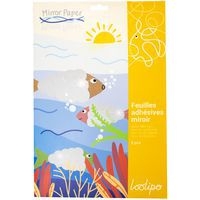 Lot de 5 feuilles papier miroir adhésif - Image 6