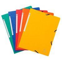 Paquet de 10 chemises 355g à élastiques pour format A4 assorties carte lustrée - Image principale