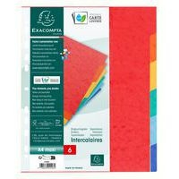 Jeu 6 intercalaires maxi carte lustrée A4+ 26 x 32 cm - Image principale