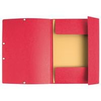 Chemise élastique et rabats A4 Rouge - Image 2