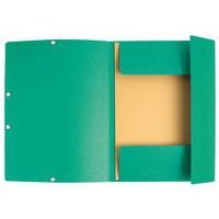 Chemise élastique et rabats A4 Vert - Image 3