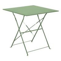 Guéridon Cuba 70 x 70 cm, châssis amande/plateau amande - Image principale