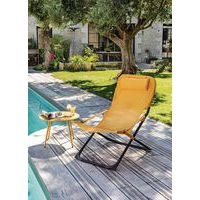 Table basse Rio Ø 50 cm, châssis moutarde/plateau moutarde - Image 2