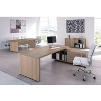 Bureau avec console Flora L 225 cm noyer - Image 3