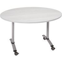 Table ronde plateau mélaminé pivotant Axe - Manutan Expert - Image 4