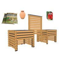 Ensemble 2 potagers à hauteur et panneau d'affichage - Image principale