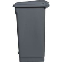 Poubelle plastique agroalimentaire 70 L gris - Image 3