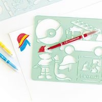 Ensemble 6 pochoirs aventure plastique - Image 4