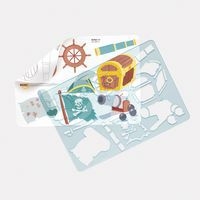 Ensemble 6 pochoirs aventure plastique - Image 6