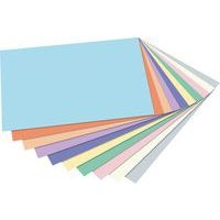 Assortiment 100 fles papier dessin A4 130g 10 coloris pastel - Image 3