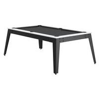 Billard Steel cadre blanc - tapis slate - pieds gris - Image principale