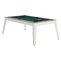 Billard Steel cadre oslo - tapis vert - pieds blancs - Image 2