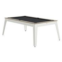 Billard Steel cadre oslo - tapis slate - pieds blancs - Image principale