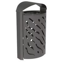 Poubelle Venise 120 L galva avec couvercle réhaussé - Procity - Image 4