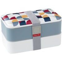 Boîte repas 2 compartiments Gris - Lunch Box - Easy Life - Image principale