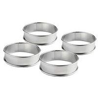 Lot de 4 cercles à tarte - 8 cm - Patisse - Image principale