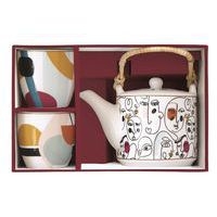 Coffret Théière + 2 gobelets Modernism - Coffee Mania - Easy Life - Image 2
