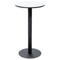 Table Mezzo ronde haut. 75 ou 110 cm plateau stratifié blanc Paperflow - Image principale
