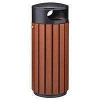 Poubelle Zeno alu 80L effet corten /tête Manganese-Rossignol Pro - Image principale