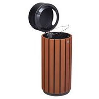 Poubelle Zeno alu 80L effet corten /tête Manganese-Rossignol Pro - Image 3