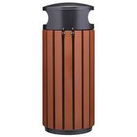 Poubelle Zeno Extreme 80L effet corten /tête inox gris-Rossignol Pro - Image 2