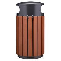 Poubelle Zeno Extreme 60L effet corten /tête inox gris-Rossignol Pro - Image 3