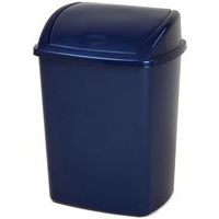 Poubelle à couvercle basculant 15 L Bleu - Image 2