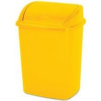 Poubelle à couvercle basculant 15 L Jaune - Image 2