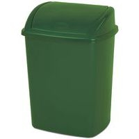 Poubelle à couvercle basculant 26 L Vert - Image 2