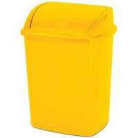 Poubelle à couvercle basculant 26 L Jaune - Image 2
