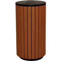 Poubelle d'extérieur 90 L Look Bois - Image 4