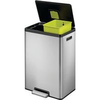 Poubelle à pédale Ecocasa II Recycling Step Bin 20+20 L inox - Image 4