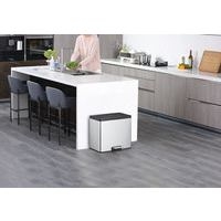 Poubelle à pédale Essential Recycler Step Bin 20+9 L inox ma - Image 8