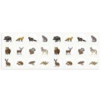 Lot 4 rouleaux gommettes animaux 33mm - Image 4