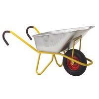 Brouette ergonomique à béton cuve galvanisée 110 L/250 kg - Roues pneumatiques - Image principale