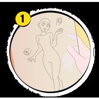 Graph'it trace-manga - Fille 'écolière' - Image 3