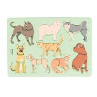 Ensemble 6 pochoirs zoo en plastique - Image 6