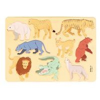 Ensemble 6 pochoirs zoo en plastique - Image 3