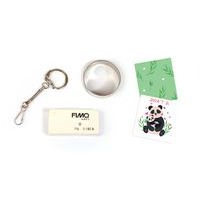 Atelier 12 médaillons en FIMO panda - Image principale