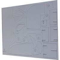 lot de 5 sculptures carton - visage destructuré - Image 3