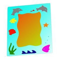 Ensemble de 4 pochoirs cadres en plastique très épais - Image 2