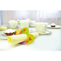 Ronds serviette forme cœur x12 - Image 2