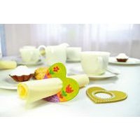 Ronds serviette forme cœur x12 - Image 3