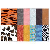 Bloc 72 feuilles papier 80g origami 15x15 cm thème animaux imprimées recto/verso - Image principale