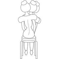 Coussin d'assise avec housse en tissu Ergo - Gris foncé - Image 4