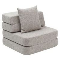 Klip Klap fauteuil convertible soft 1 coussin gris clair-KlipKlap - Image principale