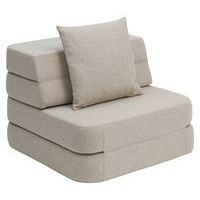 Klip Klap fauteuil convertible soft 1 coussin beige-KlipKlap - Image principale