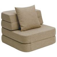 Klip Klap fauteuil convertible soft 1 coussin sable-KlipKlap - Image principale