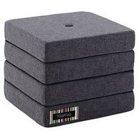 Klip Klap assise dépliable 4 matelas gris foncé-KlipKlap - Image principale